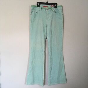 NWT Vintage 00s SO Light Blue Corduroy Low Rise Flare Pants 7